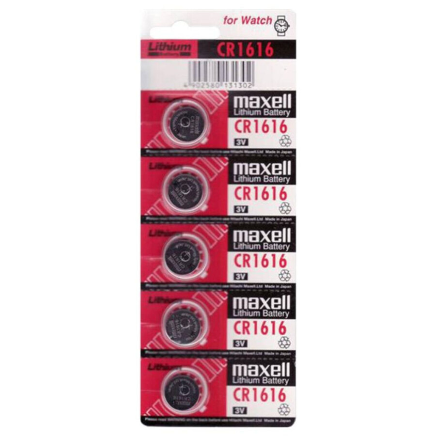 BATTERIE LITIO CR1616 3V 5UDS
