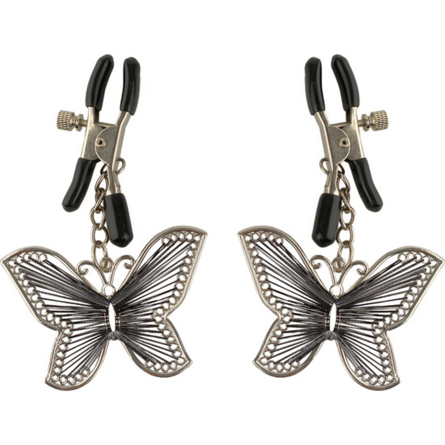 PINÇAS PARA OS MAMILOS BUTTERFLY NIPPLE CLAMPS FETISH FANTAS