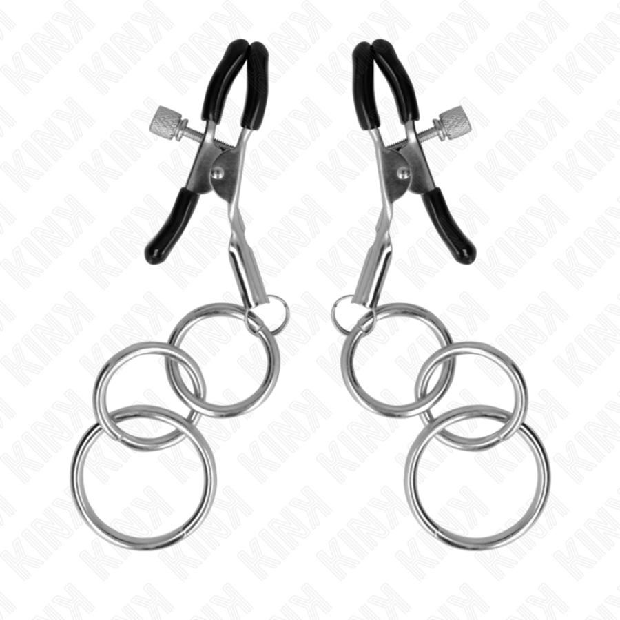 PINZAS PARA PEZONES CON 3 AROS 6 CM nº1