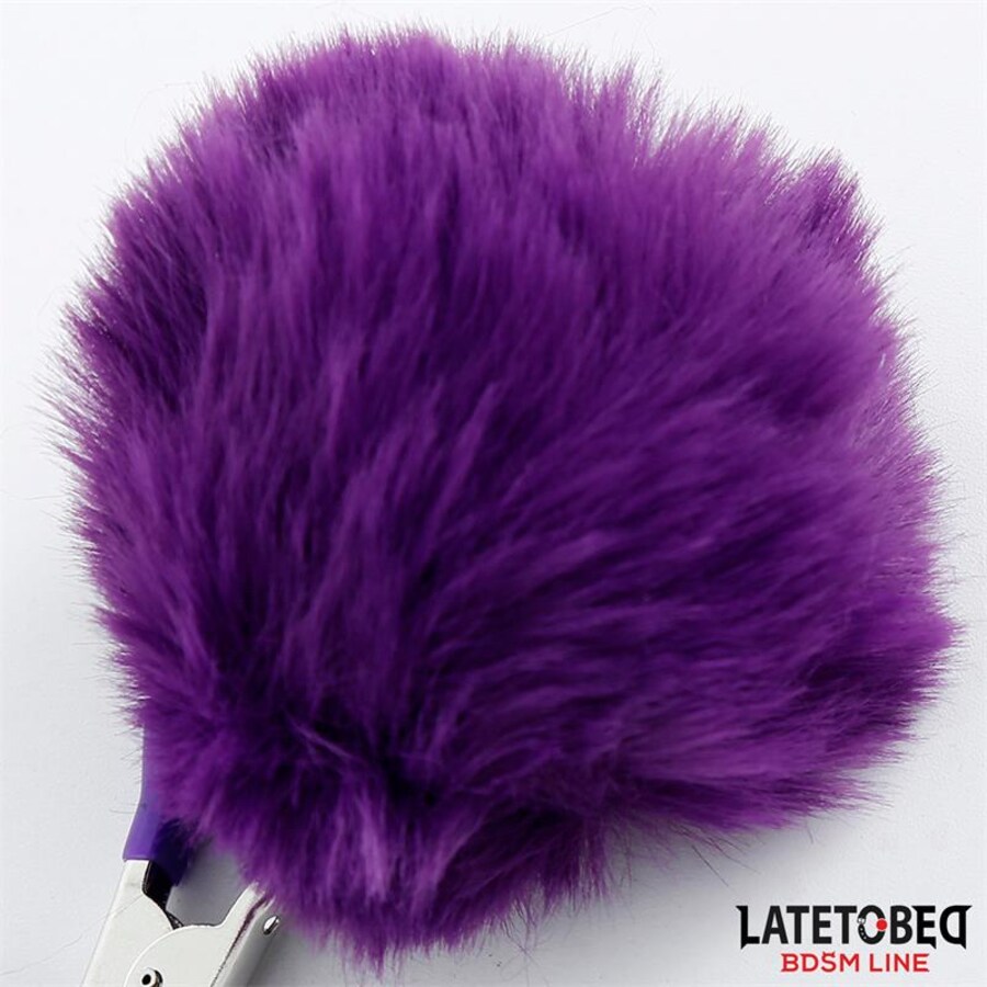 LATETOBED PURPLE POMPOM 3