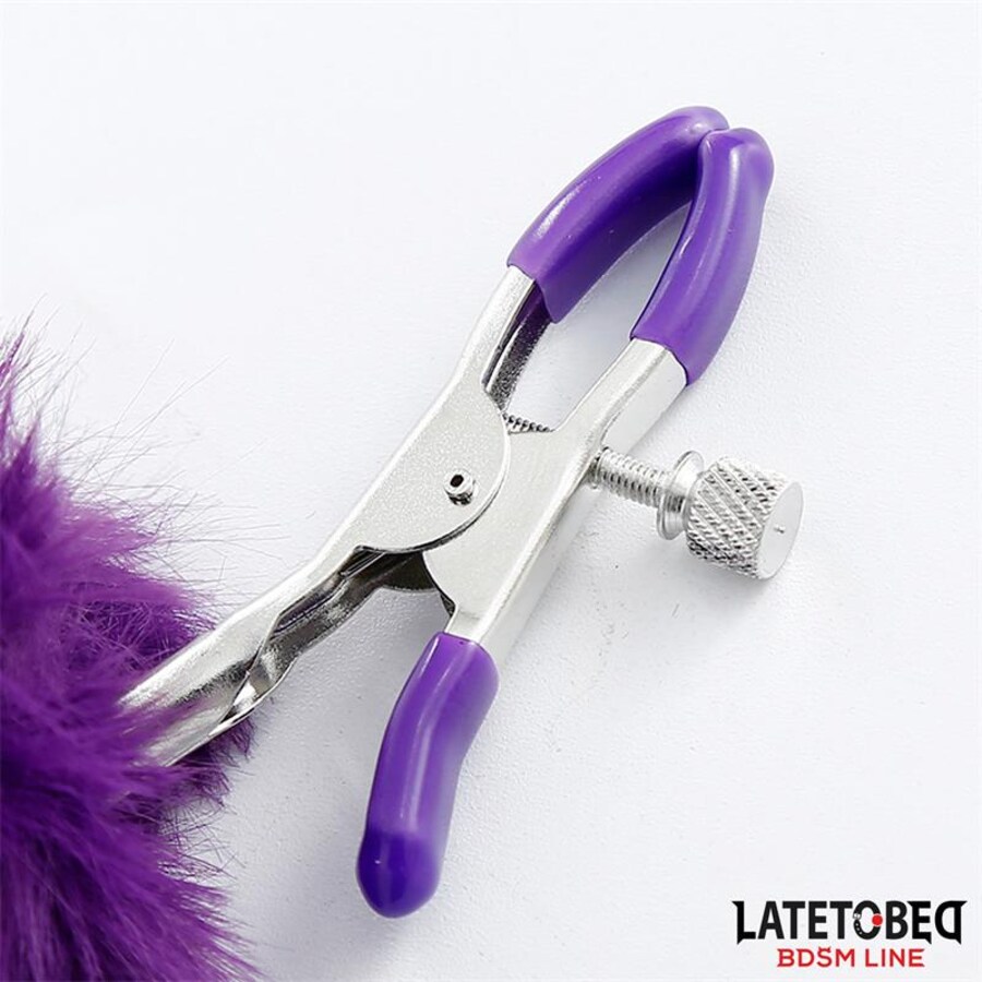 LATETOBED PURPLE POMPOM 4