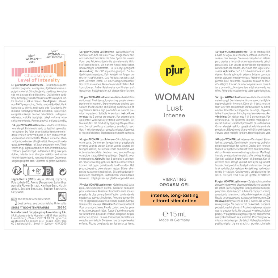 WOMAN LUST INTENSE GEL VIBRADO 5