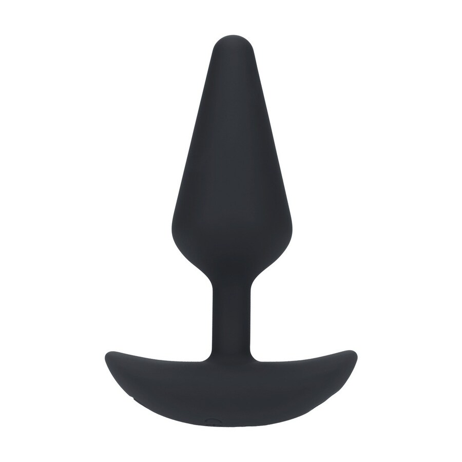 PLUG ANAL CLÁSSICO EM SILICONE COM VIBRAÇÃO M PRETO LEVELZ