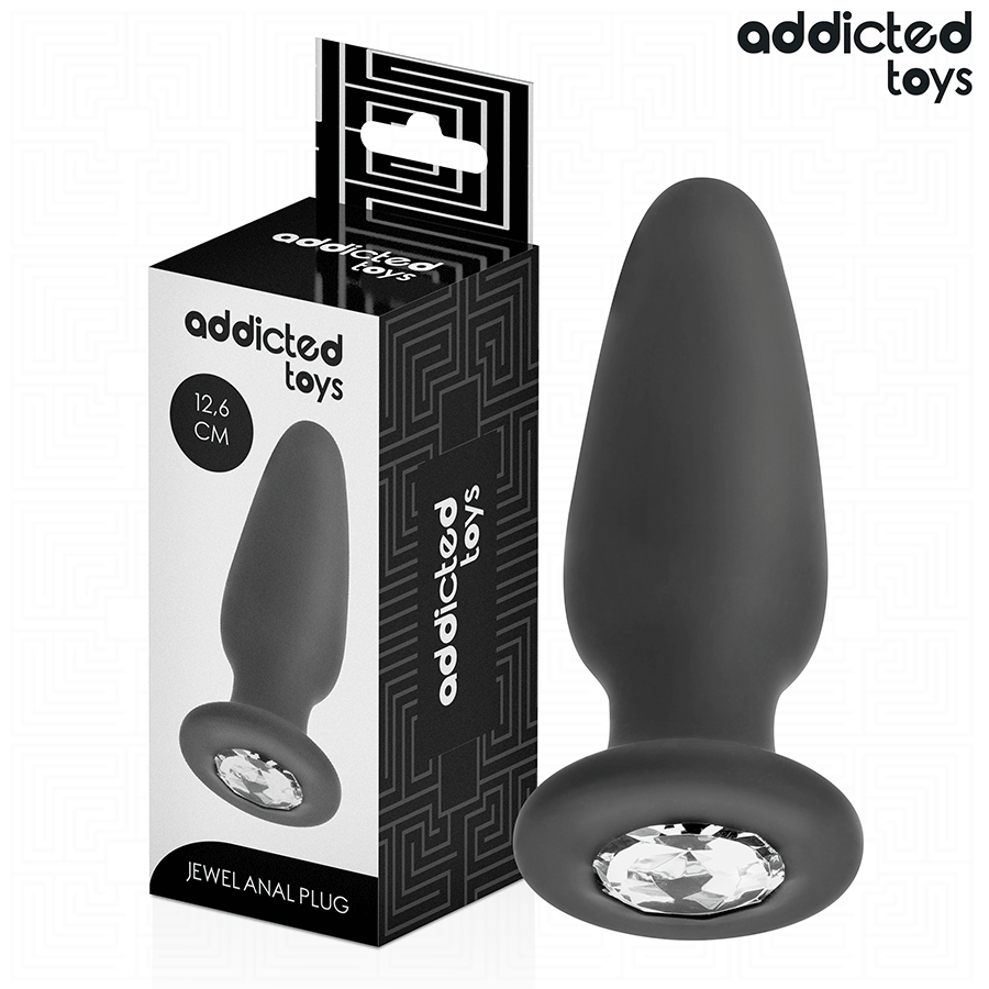 PLUG ANAL CON JOYA SILICONA TALLA L 12,6 CM