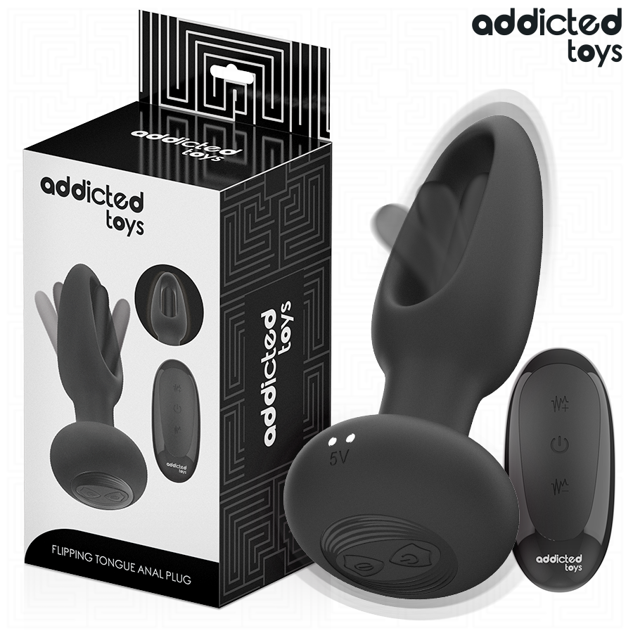 Vibrating Tongue Anal Plug with Remote Control Vibrating Tongue Anal Plug with Remote Control