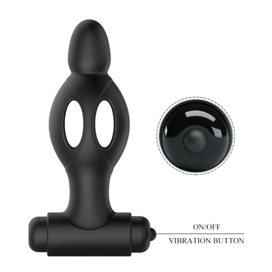 SILICONE ANAL PLUG WITH VIBR 4