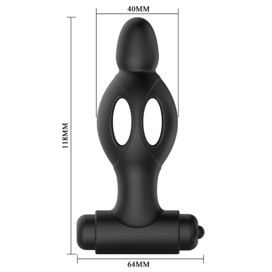 SILICONE ANAL PLUG WITH VIBR 5