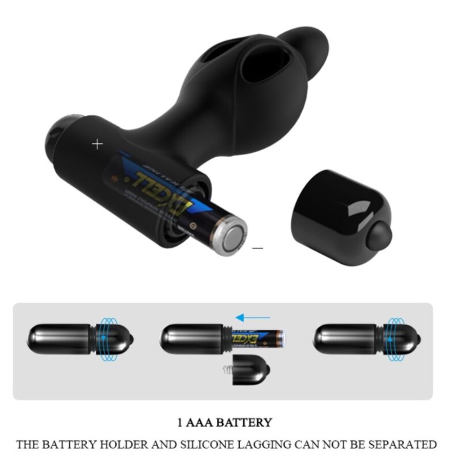 SILICONE ANAL PLUG WITH VIBR 6
