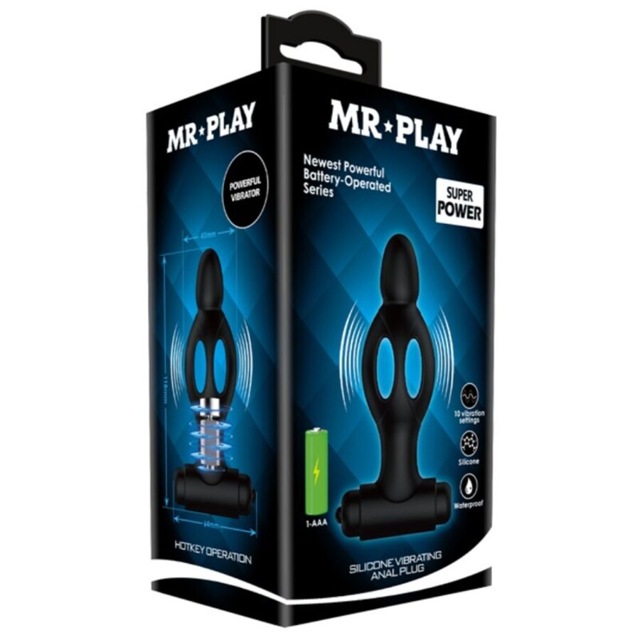 SILICONE ANAL PLUG WITH VIBR 7