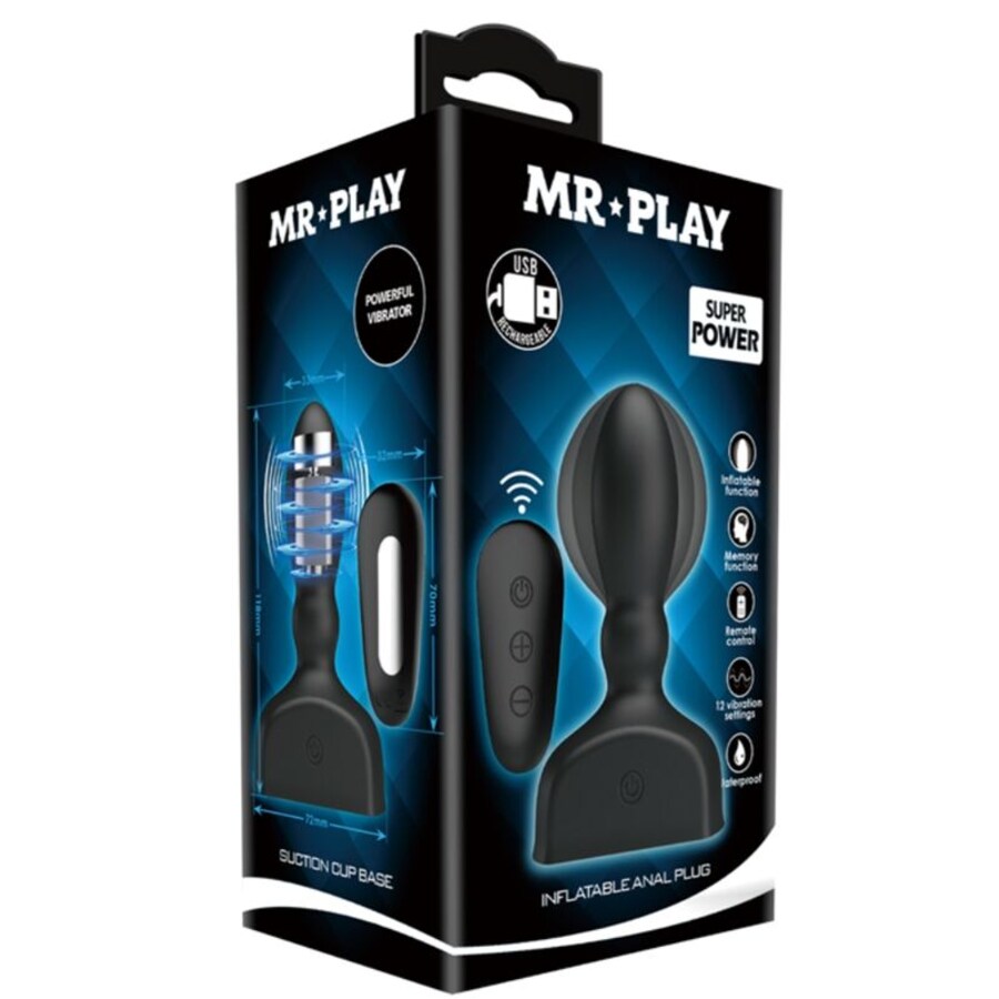 PLUG ANAL INFLÁVEL NEGRO CONT 6