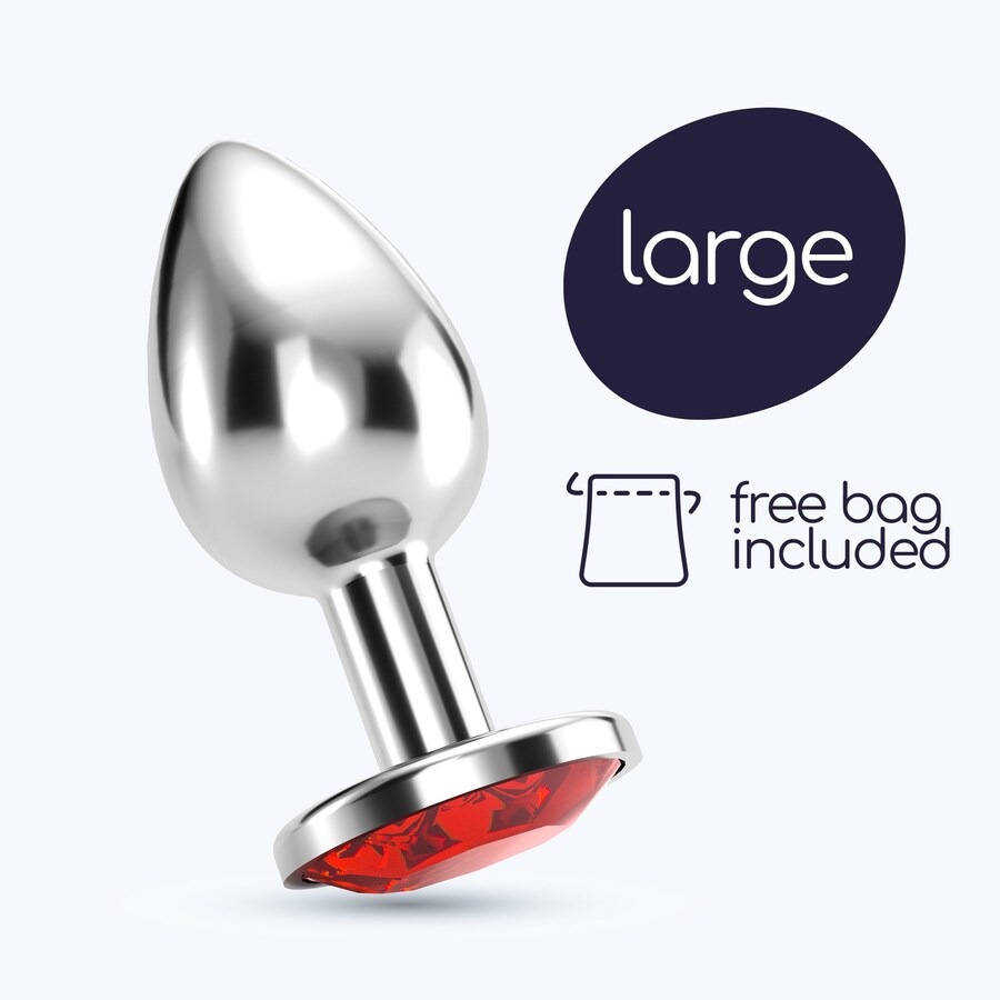 PLUG ANALE BIJOU GIOIELLO ROSSO GRANDE CRUSHIOUS CON CUSTODI PLUG ANALE BIJOU GIOIELLO ROSSO GRANDE CRUSHIOUS CON CUSTODI