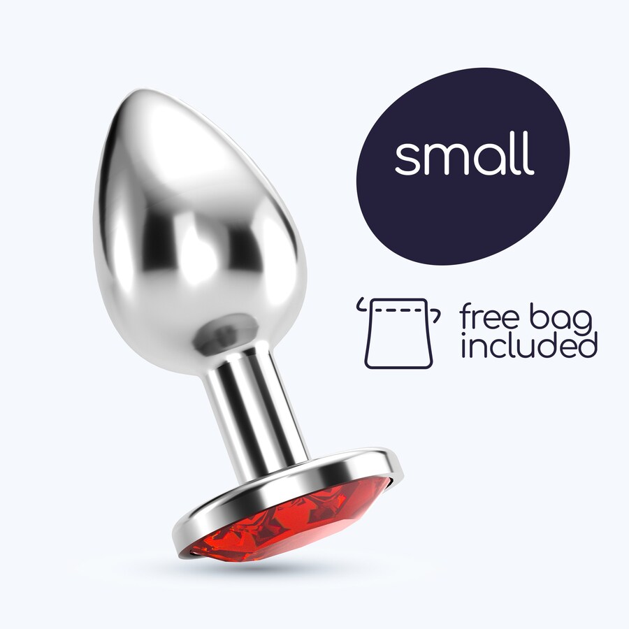 PLUG ANALE BIJOU GIOIELLO ROSSO PICCOLO CRUSHIOUS CON CUSTOD