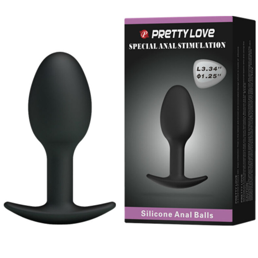 BUTOIR ANAL EN SILICONE NOIR AVEC B 9
