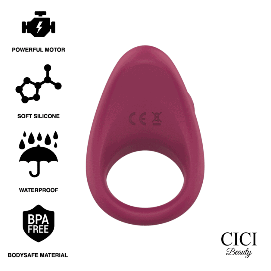 ANEL VIBRATÓRIO PARA O PÉNIS VERMELHO 2