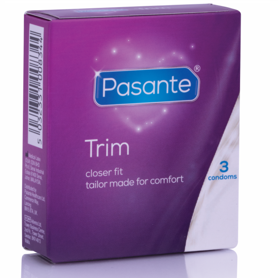 PRESERVATIVOS TRIM MÁS DELGADO  3 UNIDADES