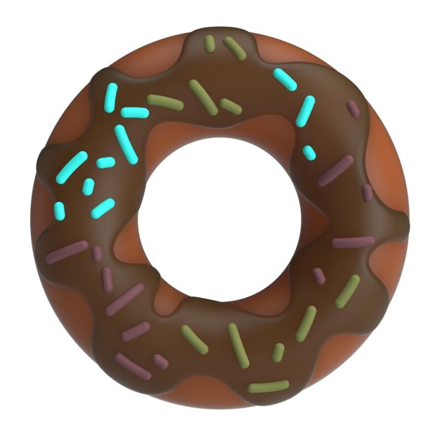 Anello in silicone con design a ciambella