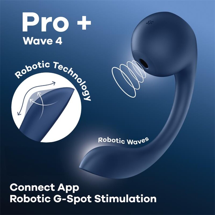 PRO+ WAVE 4 STIMOLATORE PUNTO G E AIR PULSE APP GRATUITA BLU