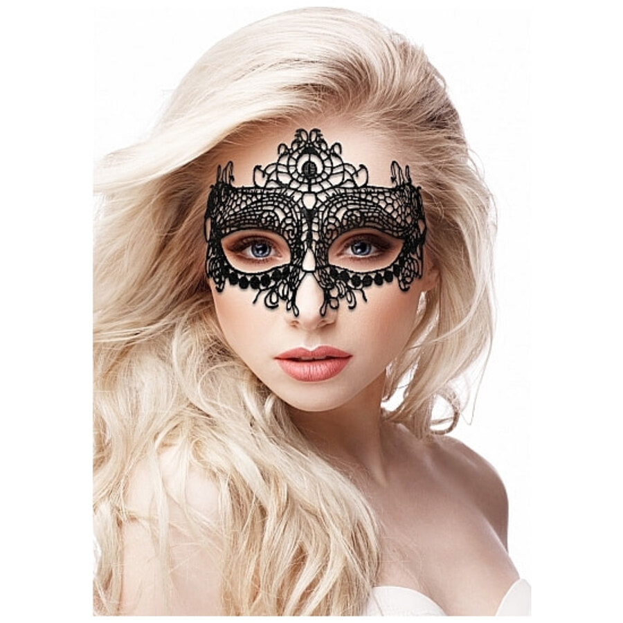 Queen black lace máscara fantasía - negro Queen black lace máscara fantasía - negro