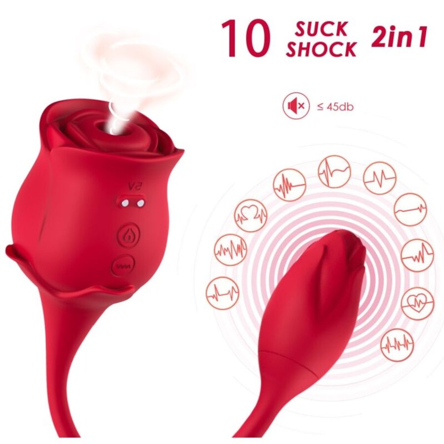 ROSA SUCCIONADOR DE CLITORIS & 2