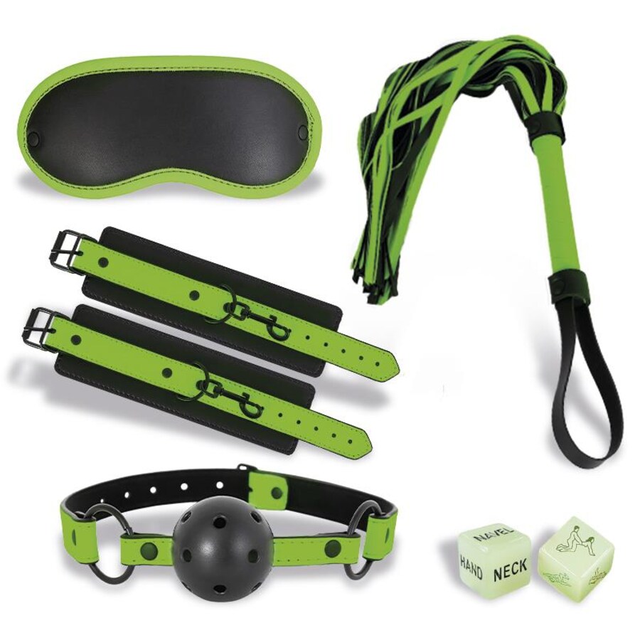 Set de Bondage con 5 Piezas que Brillan en la Oscuridad nº1 Set de Bondage con 5 Piezas que Brillan en la Oscuridad nº1