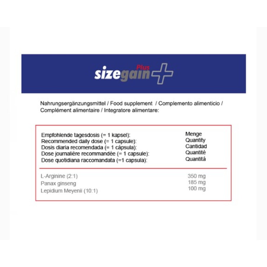 SIZEGAIN PLUS PILLS 2