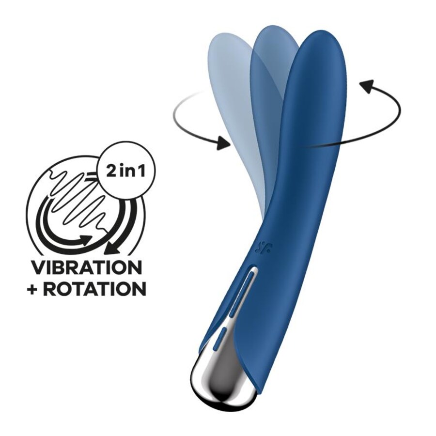 VIBRATORE ROTATORE SPINNING VIBE 1 G-SPOT BLU VIBRATORE ROTATORE SPINNING VIBE 1 G-SPOT BLU