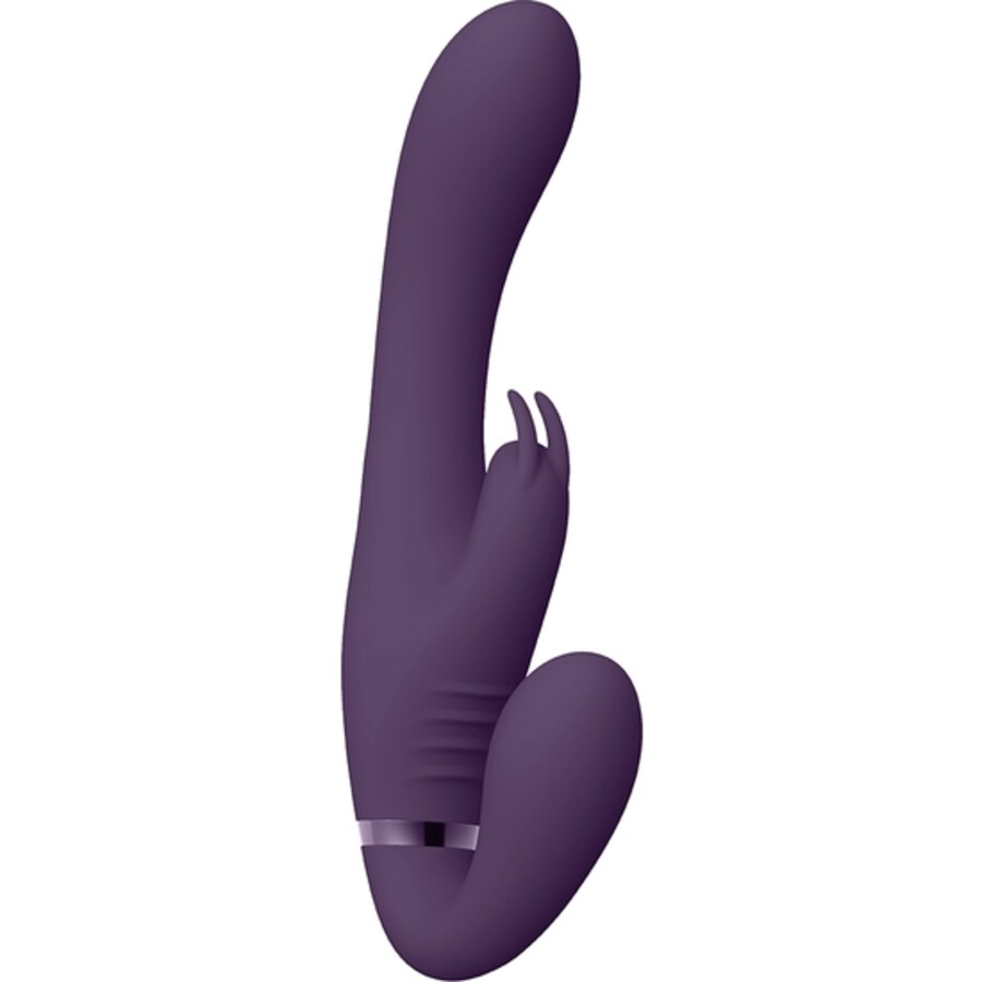 STRAP-ON SEM ARNÊS SUKI VIBRATING RABBIT ROXO VIVE