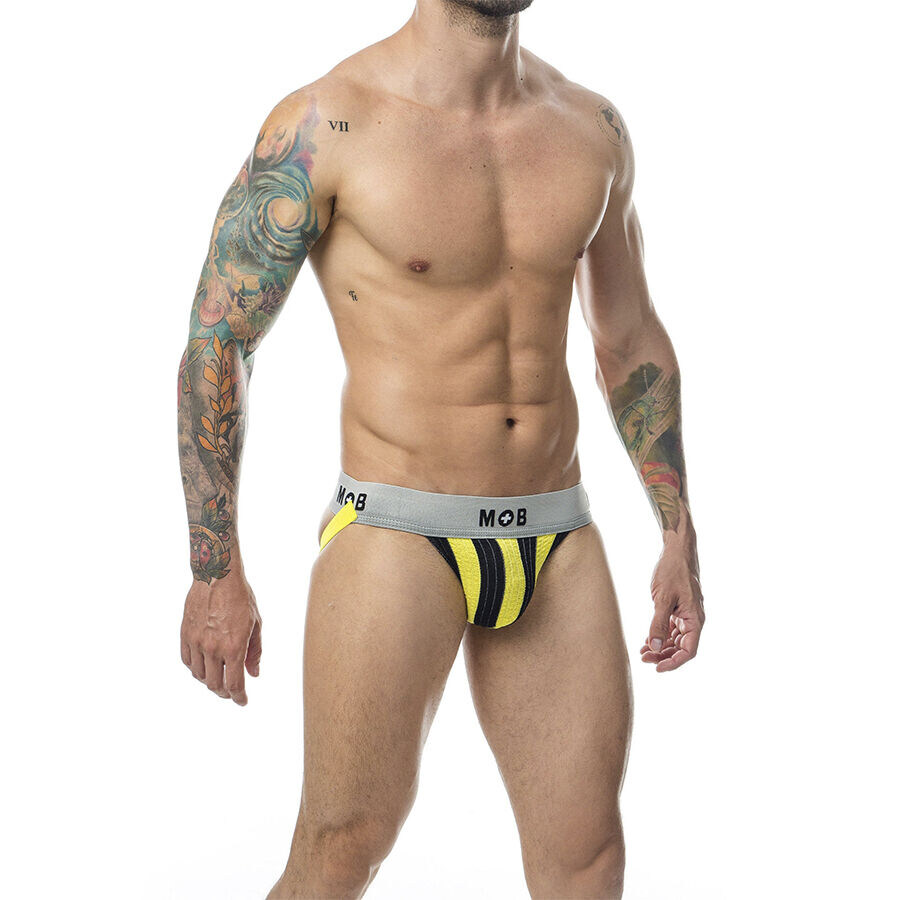 MOB STRIPE CLASSIC JOCK YELLOW 5