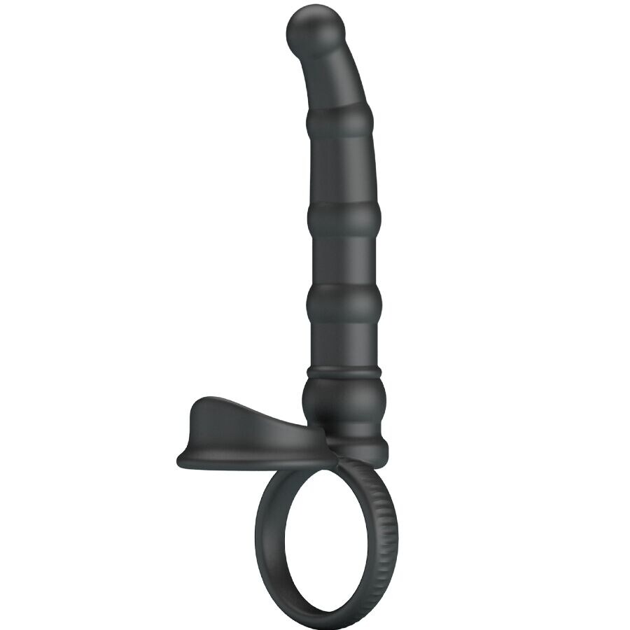 ANEL VIBRATÓRIO PARA PÊNIS TATUM COM PLUG 10 VIBRAÇÕES PRETO ANEL VIBRATÓRIO PARA PÊNIS TATUM COM PLUG 10 VIBRAÇÕES PRETO