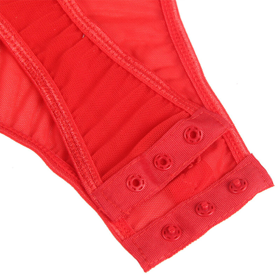 LACE TEDDY RED BODY 8