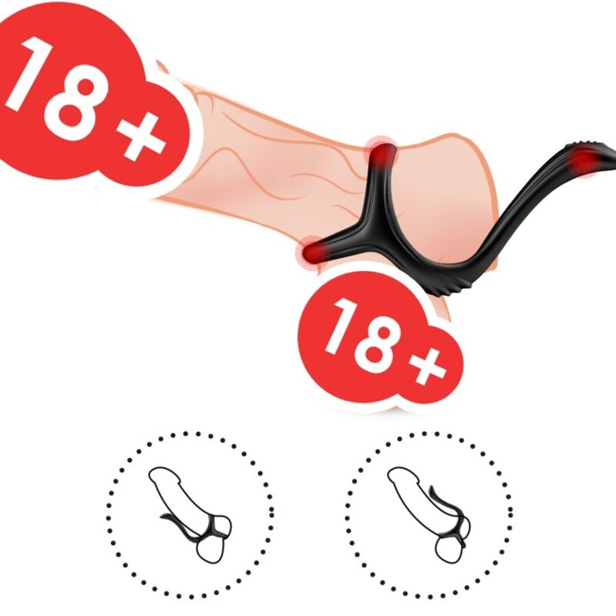 TREASURE DOUBLE ANAL RING BLACK 3