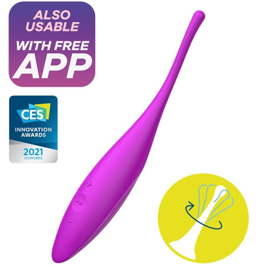 Twirling Joy Estimulador Giratorio con APP Fuchsia nº12 Twirling Joy Estimulador Giratorio con APP Fuchsia nº12