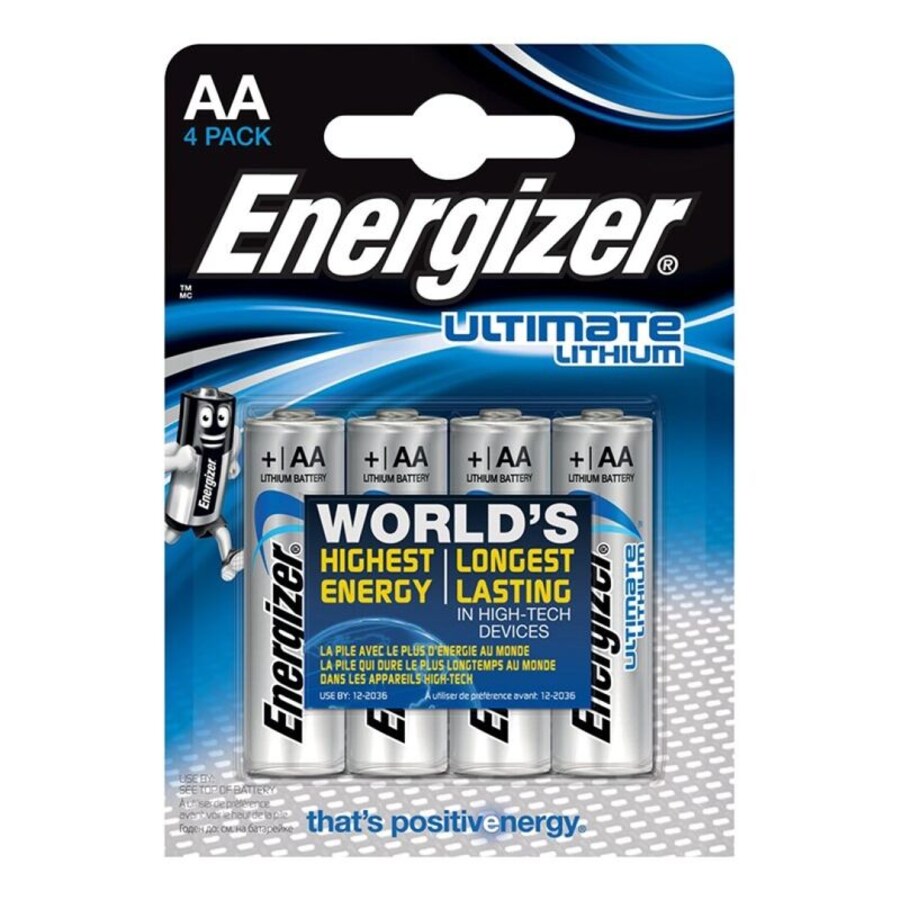 ULTIMATE LITHIUM LITHIUM BATTERY AA L91 LR6 1,5V BLISTER * 4 ULTIMATE LITHIUM LITHIUM BATTERY AA L91 LR6 1,5V BLISTER * 4