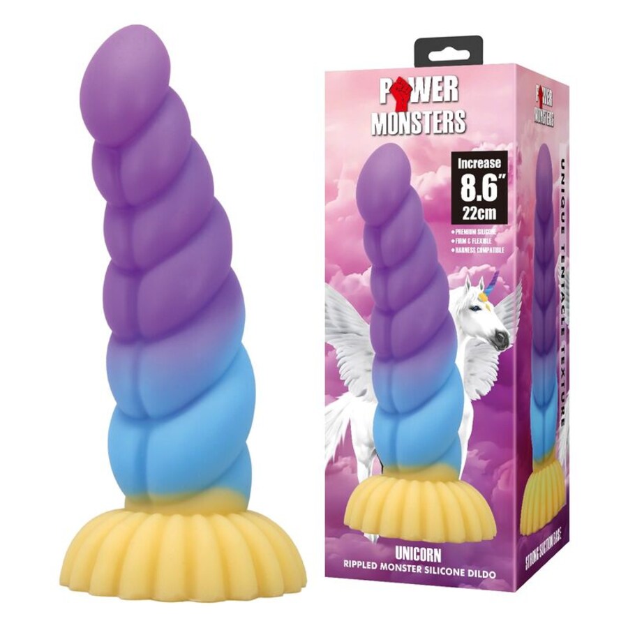 DILDO LICORNE TRICOLORE 8