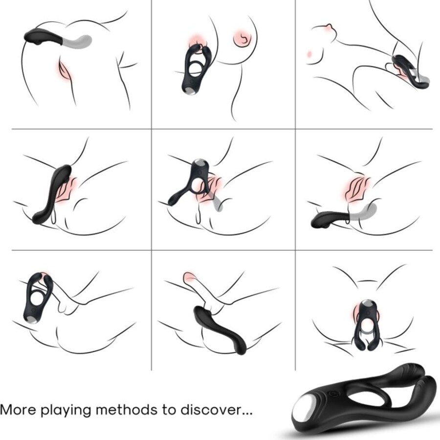 VEYRON ANILLO VIBRADOR DOBLE PINZA 3