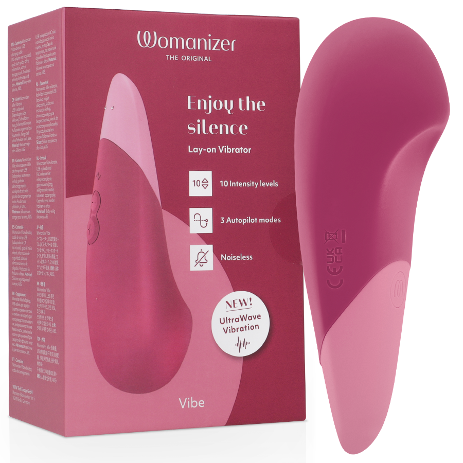 VIBE VIBRATORE LAY-ON SILENZIOSO ROSA SCURO 2