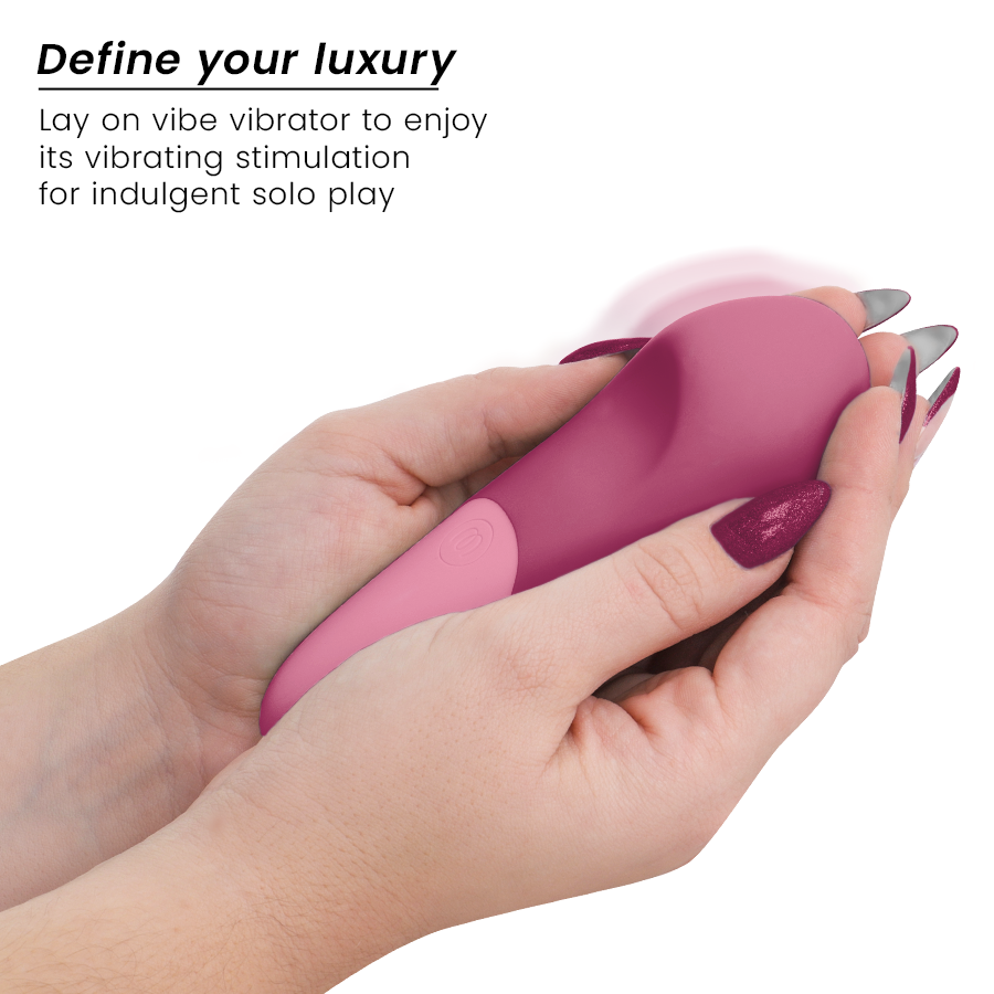 VIBE VIBRATORE LAY-ON SILENZIOSO ROSA SCURO 3