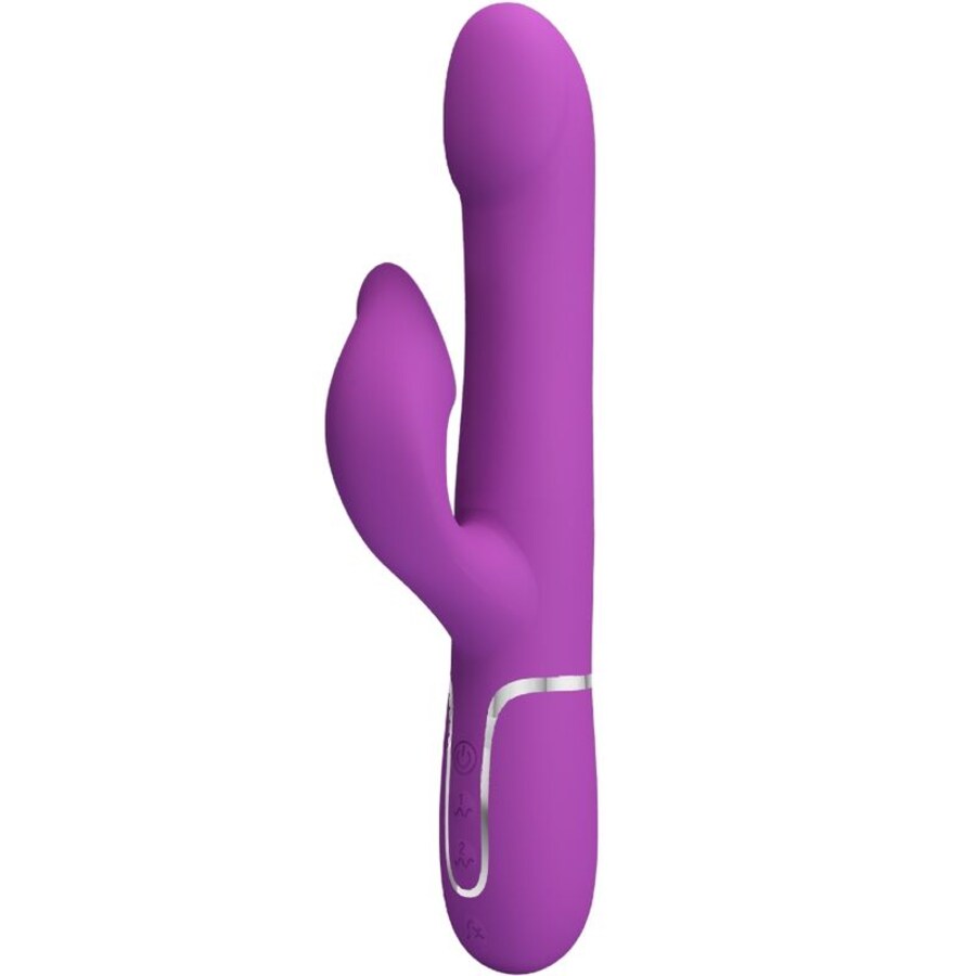 VIBRATEUR ET STIMULATEUR MULTIFONCTION 4 EN 1 VIOLET