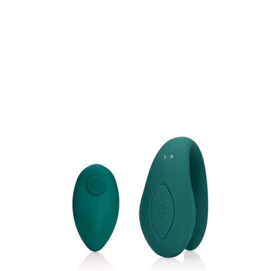 VIBRADOR DE CASAL COM COMANDO BIMINI BLUE LOVELINE