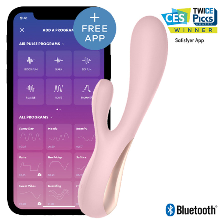 VIBRADOR MONO FLEX COM APP E BLUETOOTH SATISFYER MALVA VIBRADOR MONO FLEX COM APP E BLUETOOTH SATISFYER MALVA