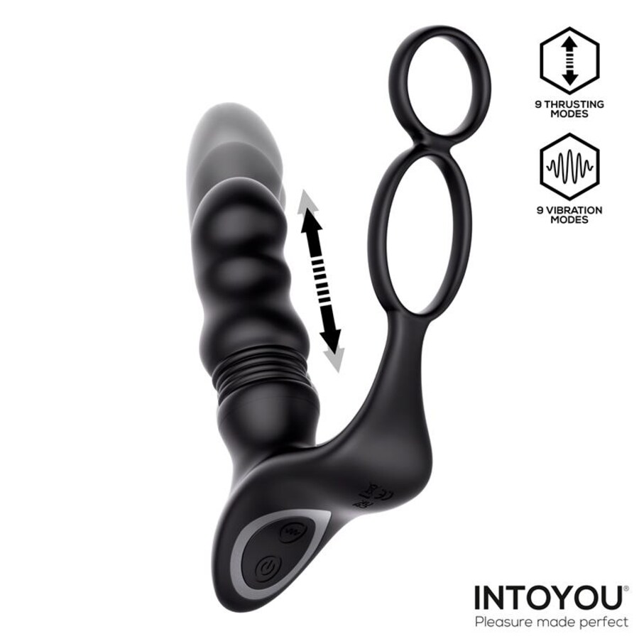 Womp Masajeador Prostático con Vibración, Thrusting y Contro