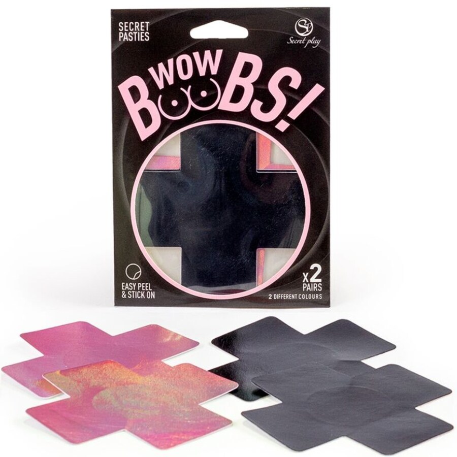 Wow Boobs! Cubre Pezones Cruz Holográficos