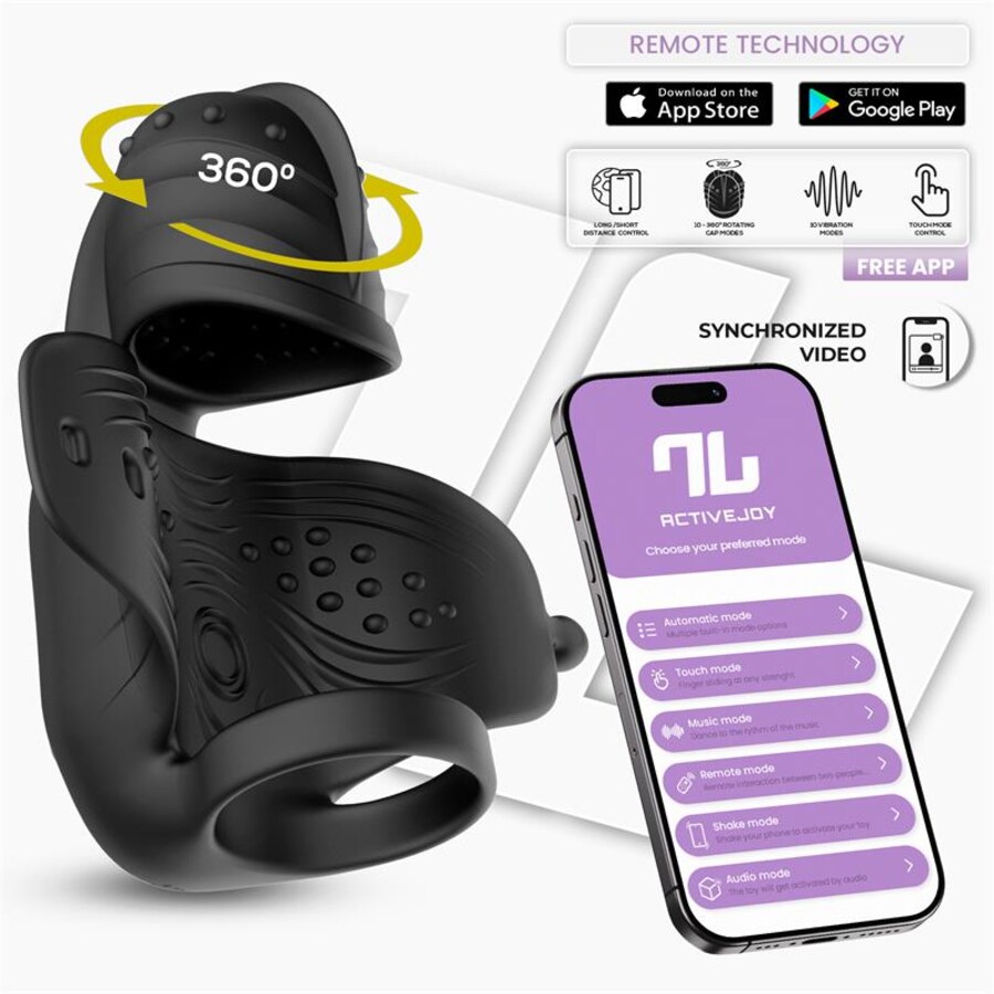 Zonte Masturbador con Rotación y Vibración con App Zonte Masturbador con Rotación y Vibración con App