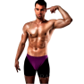 Boxer sexy violet-noir pour hommes dynamiques. idéal pour les occasions spéciales et une u