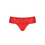 Bragas con encaje rojo y colgante, elegantes y seductoras