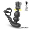 Plug prostático con vibración 360º, anillo para pene