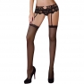 Liguero elegante encaje, joyas, incluye tanga encaje