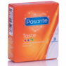 Preservativo aromatizzato e colorato con gusti assortiti.