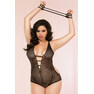 Conjunto BDSM em renda com algemas