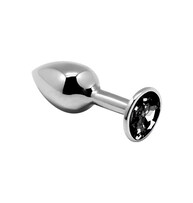 Alive - mini plug anal de metal s - preto